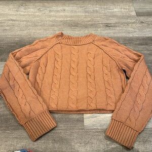 Cropped Knitted Sweater